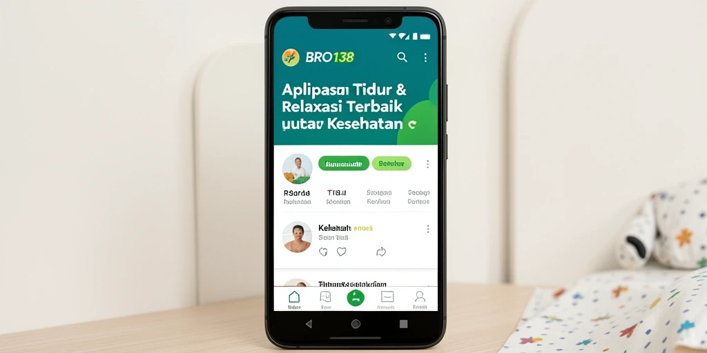 Tampilan antarmuka pengguna aplikasi BRO138 untuk relaksasi yang menenangkan.
