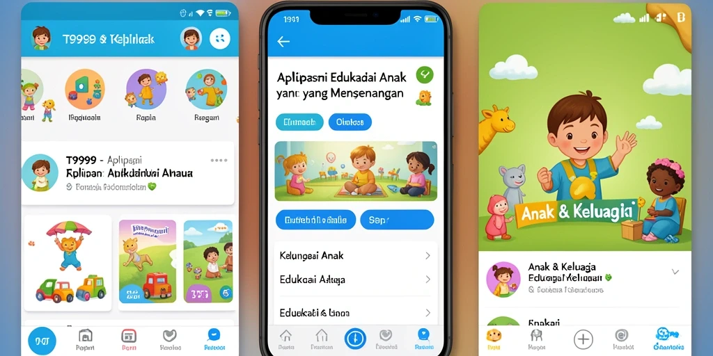 Antarmuka menarik dan fungsional dari aplikasi T9999.